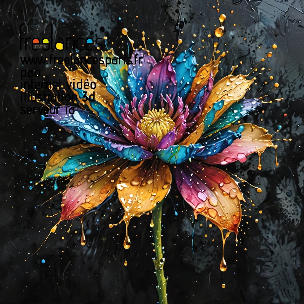 Pao mise en page internet vidéo illustration 3d serveur IA générative AI freelance paris studio de création magazines PUJU7CD0